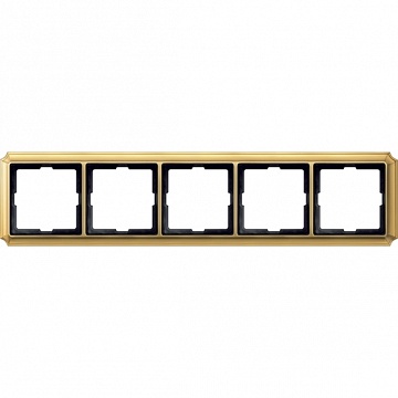Рамка 5 постов MERTEN ANTIQUE, блестящая латунь MTN483521 Schneider Electric
