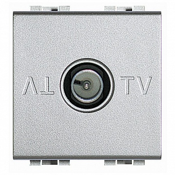 Розетка TV LIVING LIGHT, оконечная, алюминий NT4202D/2 Bticino