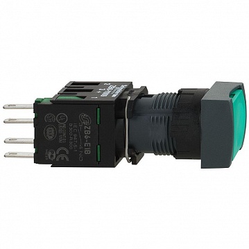 Кнопка Harmony 16 мм² IP65, Зеленый XB6CA31B Schneider Electric