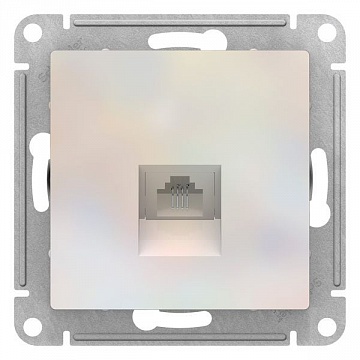 Розетка телефонная 1xRJ11 ATLASDESIGN, жемчуг ATN000481 Schneider Electric