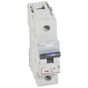 Выключатель автоматический однополюсный DX3 16А C 50кА (1,5 мод) 410135 Legrand