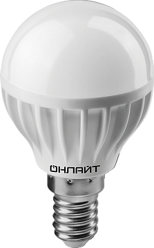 Лампа светодиодная 61 135 OLL-G45-8-230-6.5K-E14 61135 ОНЛАЙТ
