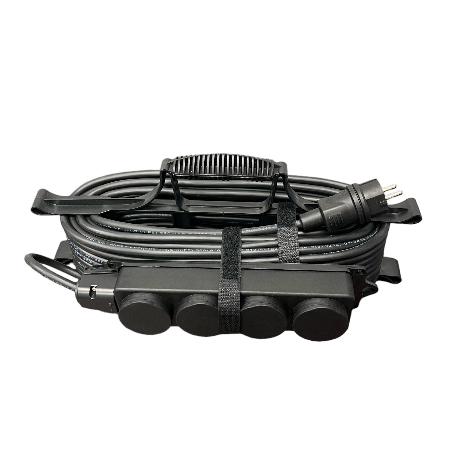 Силовой удлинитель на рамке без земли серии iCONNECT КГтп-ХЛ 2х1,5 мм 4 гнезда IP44 ГОСТ 30 м i-CONNECT-SUR-KG-215-4-44-30 iTOK