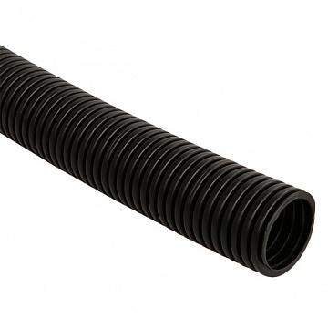 Труба гофрированная ПНД d 20 с зондом (10 м) черный CTG20-20-K02-010-1 IEK