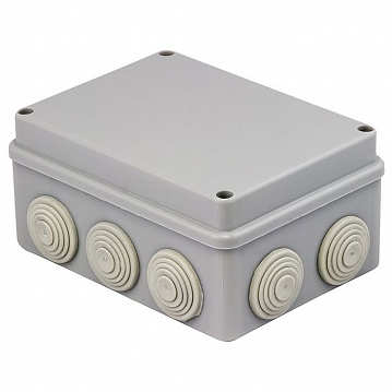 коробка распаячная КМР-050-041   пылевлагозащитная, 10 мембранных вводов, уплотнительный шнур plc-kmr-050-041  EKF