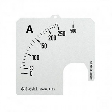 Шкала для амперметра SCL-A5-500/96 ABB