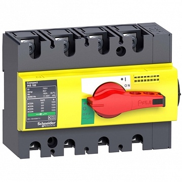 Рубильник Interpact INS 160А 4P, фронтальное исполнение 28929 Schneider Electric
