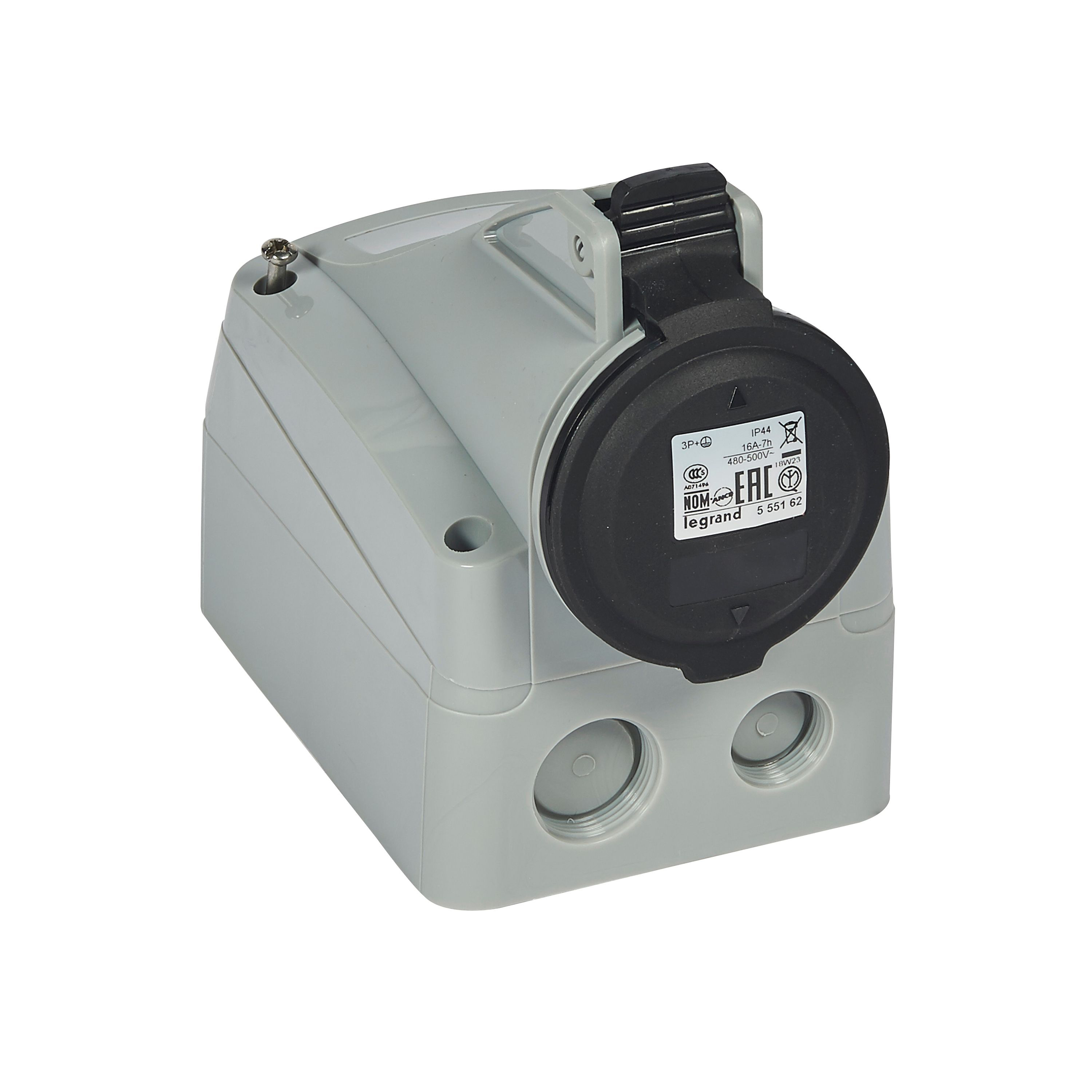 Розетка накладная - 16А - 3К+З - 500 В - IP 44 555162 Legrand