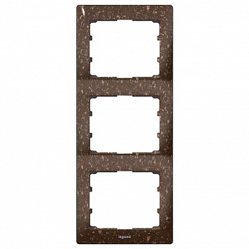 Рамка 3 поста GALEA LIFE, вертикальная, corian какао 771707 Legrand