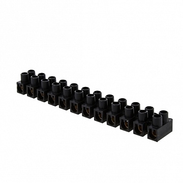 Клеммная колодка 6мм 5А полистирол черная (уп.10шт.) plc-KK-6-5-ps-b  EKF