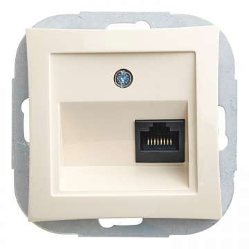 Розетка компьютерная 1xRJ45 Cat.5 ДУЭТ, бежевый WDE000283 Schneider Electric
