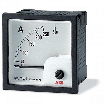Амперметр щитовой ABB AMT 60А AC, аналоговый, кл.т. 1,5 AMT1-A1-60/72 2CSG312110R4001 ABB