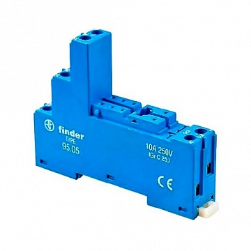 розетка с винтовыми клеммы ми (с зажимной клетью) для применения с 40.51/40.52/40.61/44.52/44.62 Реле 9505SMA Finder