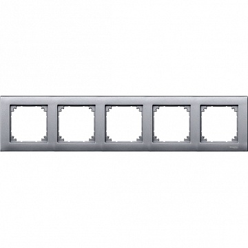 Рамка 5 постов MERTEN M-PLAN, алюминий MTN486560 Schneider Electric