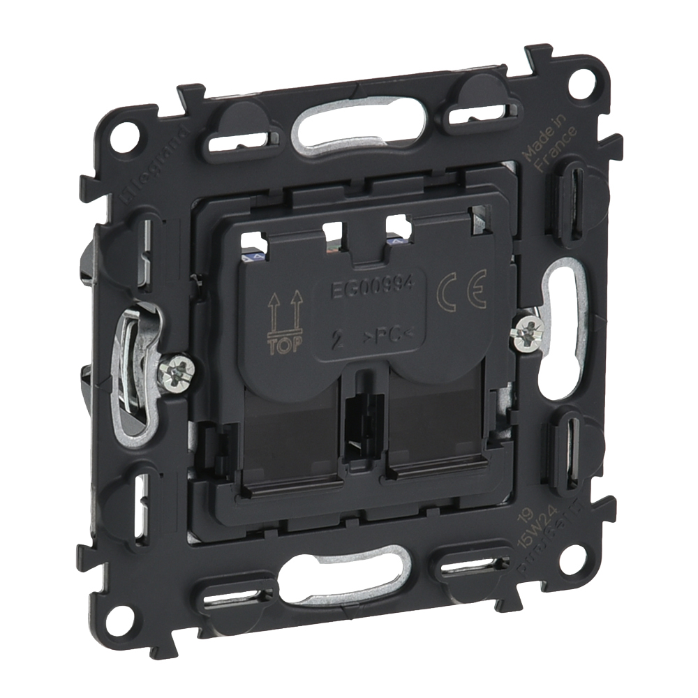 Valena IN'MATIC.Информационная розетка двойная RJ45 Кат.6 STP 753047 Legrand
