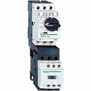 Пускатель TeSys GV2DP 10А, 4кВт 400/24В GV2DP114BD Schneider Electric