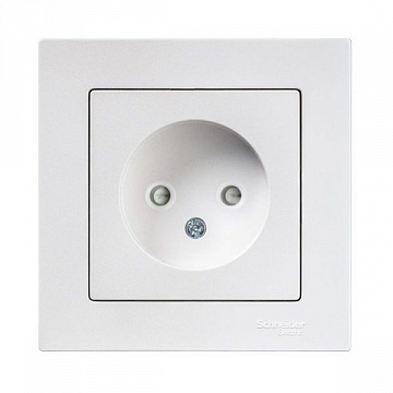 Розетка ATLASDESIGN, скрытый монтаж, со шторками, жемчуг ATN000449 Schneider Electric