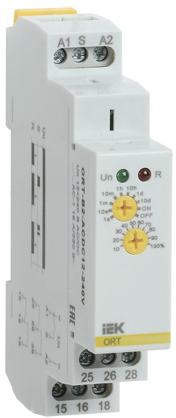 Реле задержки выключения ORT 2 контакта 12-240В AС/DC ORT-B2-ACDC12-240V IEK