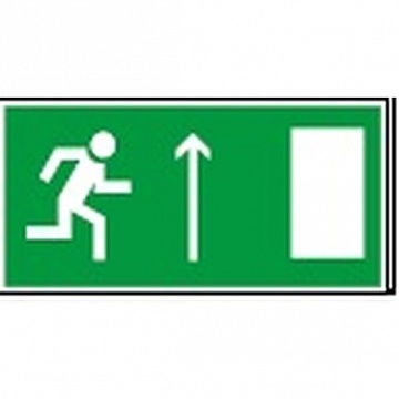 Знак безопасности NPU-1510.E11 Напр. к эвакуационному выходу прямо (прав.) a10889 белый Свет