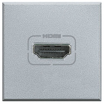 Розетка HDMI AXOLUTE, алюминий HC4284 Bticino