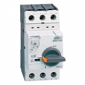 Силовой автомат для защиты электродвигателя MMS-32 26А 3P 705003100 LSIS