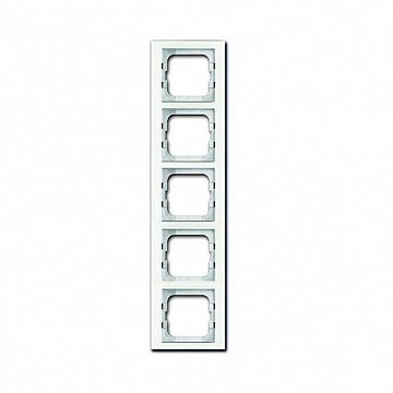 Рамка 5 постов BUSCH-AXCENT, белый 1754-0-4441 ABB
