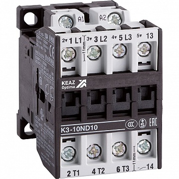 Контактор OptiStart K3 3P 22А 400/400В AC 11кВт 116948 КЭАЗ