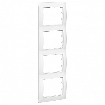 Рамка 4 поста GALEA LIFE, вертикальная, белый 771008 Legrand