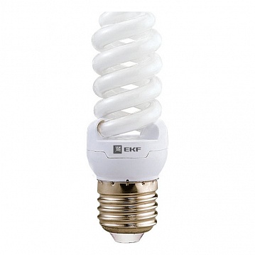 Лампа энергосберегающая FS8-спираль 9W 4000K E27 8000h  Simple FS8-T2-9-840-E27  EKF
