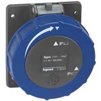 Встраиваемая розетка Hypra - IP 66/67-55 - 3К+3 - 16 А - пластик 051147 Legrand