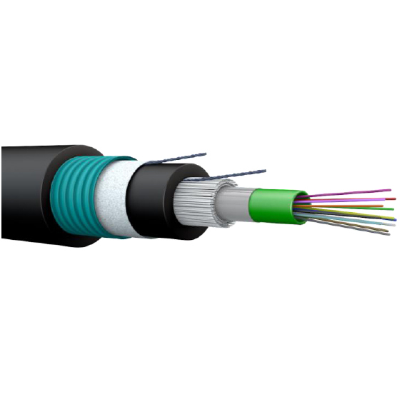 Кабель оптоволоконный OM3 - многомодовый - внутренний/наружный - в броне из стальной гофрированной ленты - огнестойкий - 8 волокон - LSZH 032922 Legrand