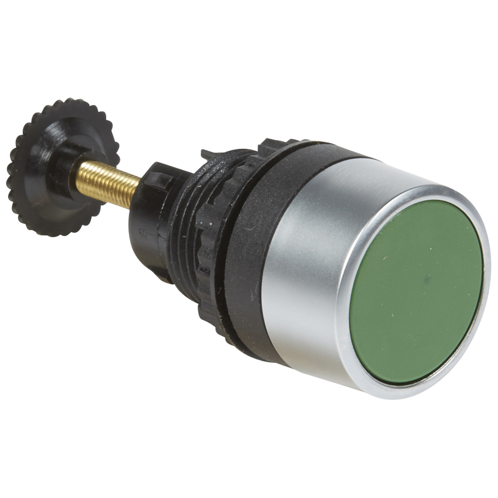 Кнопка с удлиненным штоком для механического сброса - Osmoz - для комплектации - без подсветки - IP 65 - зеленый 023862 Legrand