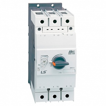 Силовой автомат для защиты электродвигателя MMS-100 100А 3P 707001000 LSIS