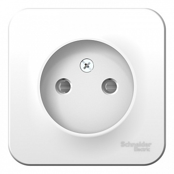 Розетка BLANCA, открытый монтаж, со шторками, белый BLNRA001111 Schneider Electric