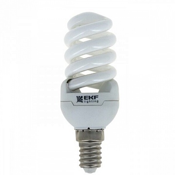 Лампа энергосберегающая FS-спираль 7W 4000K E27 10000h Simple FS-T2-7-840-E27 EKF