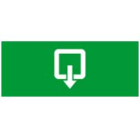 Информационная табличка - для автономных эвакуационных светильников - выход вниз и направо - 310х112 мм 660868 Legrand