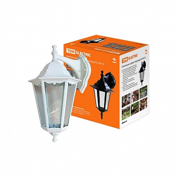 Светильник 6100-22 садово-парковый шестигранник, 100Вт, вниз,белый SQ0330-0067 TDM