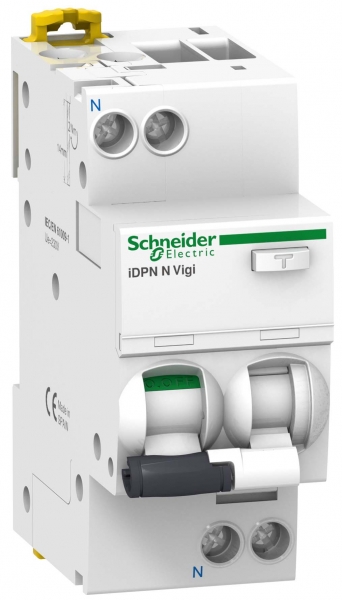 Выключатель автоматический дифференциальный iDPN N VIGI 1п+N 6А C 100мА тип A A9D52606 Schneider Electric