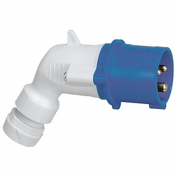 Вилка мобильная угловая 16А 2К+З 230В, IP44 056453 Legrand