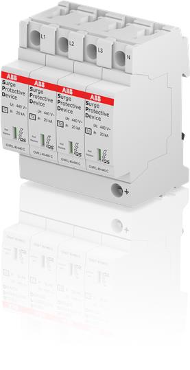 Ограничитель перенапряжения УЗИП OVR T2 4L 40-440 P QS 2CTB803873R5100ABB
