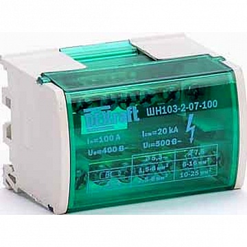 Кросс-модуль на DIN-рейку 2х7 групп, 100А ШН-103 a 32015DEK DEKraft