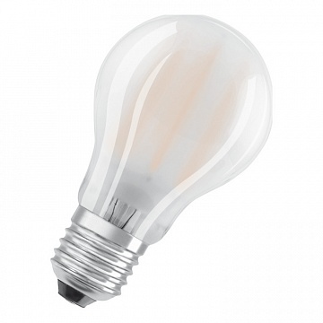 светодиодная лампа PARATHOM CL A GL FR 11W (замена 100Вт), теплый белый свет(827), матовая, цоколь Е27 4058075817210 OSRAM