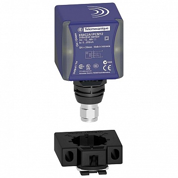 индуктивный датчик, 40 мм² КУБИЧЕСКОЙ ФОРМЫ, 12…48 VDC М12, PNP XS8C2A4PCM12 Schneider Electric
