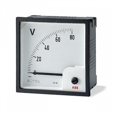 Вольтметр щитовой ABB VLM 500В AC, аналоговый, кл.т. 1,5 2CSM110220R1001 ABB