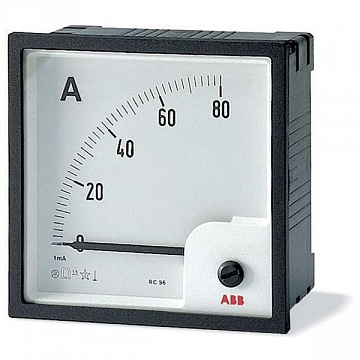 Амперметр щитовой ABB AMT 25А AC, аналоговый, кл.т. 1,5 AMT1-A1-25/96 2CSG313070R4001 ABB