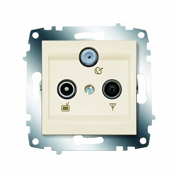Розетка TV-FM-SAT COSMO, оконечная, кремовый 619-010300-234 ABB