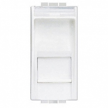 Розетка компьютерная 1xRJ45 Cat.5 LIVING LIGHT, белый N4279C5F Bticino
