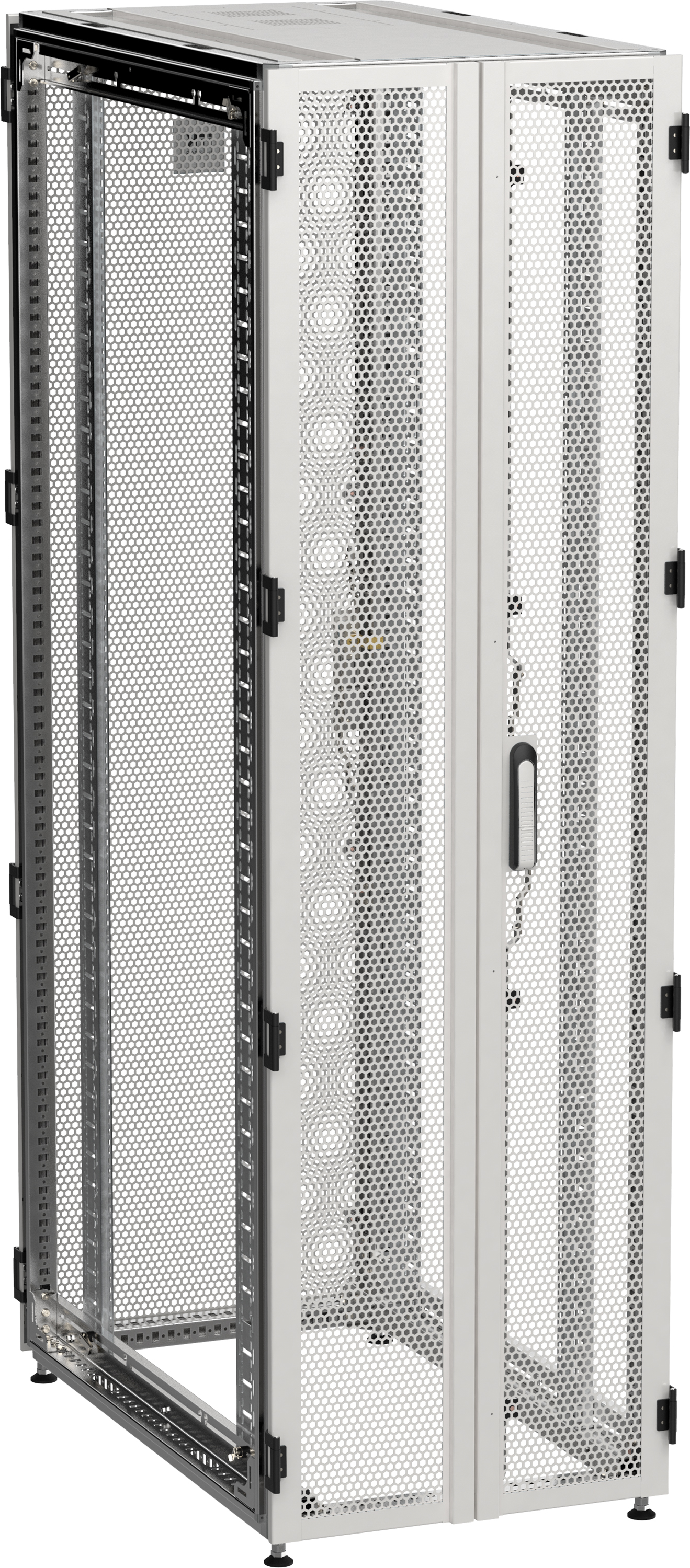 ITK by ZPAS Шкаф серверный 19" 42U 600х1000мм двухстворчатые перфорированные двери серый РФ ZP35-42U-0610-P2P-R IEK