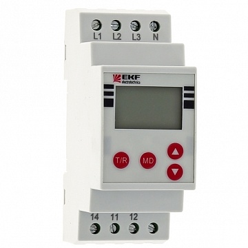 Реле контроля фаз с LCD дисплеем RKF-2S (с нейтралью) rkf-2s EKF