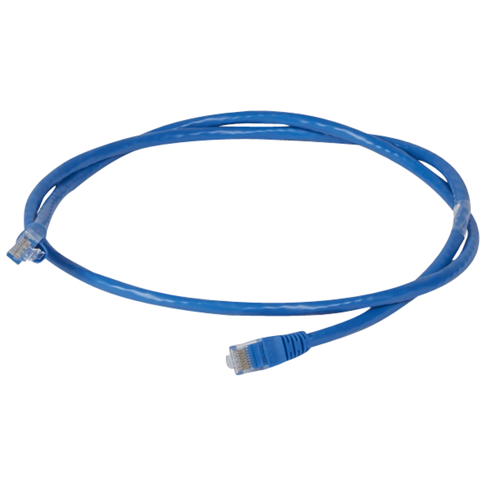 Шнур коммутационный RJ 45 - категория 6 - U/UTP - PVC - неэкранированный - 1 м - голубой 051772 Legrand
